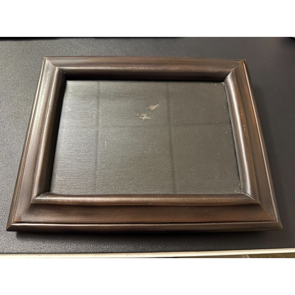Bronze Plated Carbon Steel Picture Frame 5 x 7 Stands or Hangs - HEAVY 2lbs 3oz